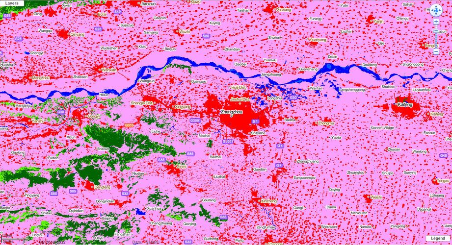 方舆经济地理 纵览全国各大城市建成区遥感图